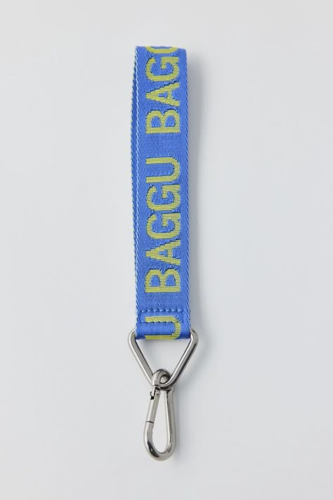 BAGGU UO Exclusive Logo Keychain Baggu Keychain, Merch Ideas Products, Key Chains Aesthetic, Webbing Keychain, Japanese Keychain, Baggu Bag, Cute Lanyard, Cute Lanyards, Baggu Bags