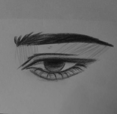 Drawing Eyes Simple, Simple Eye Tutorial Drawing, Cute Cartoon Drawings Easy Doodles, Simple Drawings Aesthetic Easy, Eye Simple Drawing, Half Lidded Eyes Drawing, Eyes Simple Drawing, Hard Drawings Sketches, Masculine Eyes Drawing