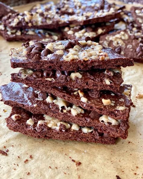 Copycat Brownie Brittle Recipe (From Scratch) | The Kitchn Brownie Brittle Recipe, Quick Sweets, Xmas Cookies Recipes, Brownie Brittle, Homemade Brownie, Xmas Cookie, Brittle Recipes, Dessert Bar Recipe, Homemade Brownies