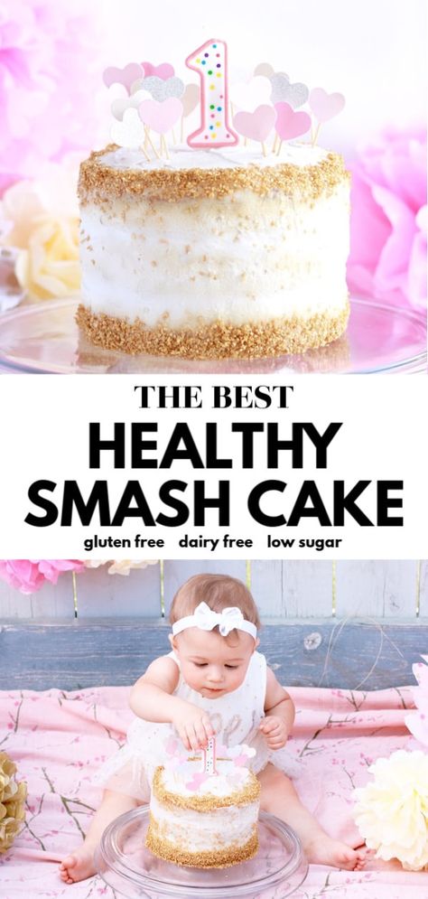 1st Birthday Cake Alternative, Carrot Smash Cake 1st Birthdays, Carrot Cake Smash Cake, Easy Cake Smash Cakes, 1st Birthday Smash Cake Alternatives, How To Make Smash Cake 1st Birthdays, Make Your Own Smash Cake, Low Sugar Smash Cake Baby First Birthday, Healthy Smash Cake Recipe Easy