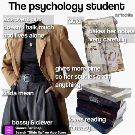 Psychologist Career Aesthetic, Criminology Student Lookbook, Psych Degree Aesthetic, Psychology Major Aesthetic Outfits, Psychology Academia Aesthetic, Psychology Student Aesthetic Outfit, Psych Major Aesthetic Outfit, Psychology Dark Academia Aesthetic, Forensic Psychologist Outfit