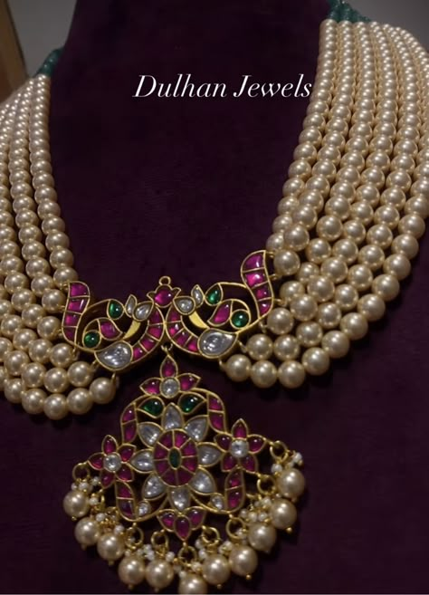 Rubies Jewelry Necklaces Beads, Ruby Beads Jewellery Indian, Pearl Gold Necklace Indian, Indian Jewellery Photography, Ruby Beads Mala, Latest Beads Jewellery Designs, Temple Set Jewellery, Pearl Haram, Custom Jewelry Necklaces