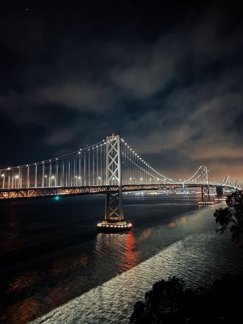 #sanfran #california #baybridge #bay #city #night Bay Area Aesthetic, Yay Area, Bay Area California, City Night, Oakland California, Bay City, Celebrity Wallpapers, The Bay Area, San Fran