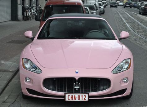 Pink Maserati, Maserati Car, Maserati Granturismo, Maserati Quattroporte, Maserati Ghibli, Gareth Bale, Pink Car, Fancy Cars, Pinstriping