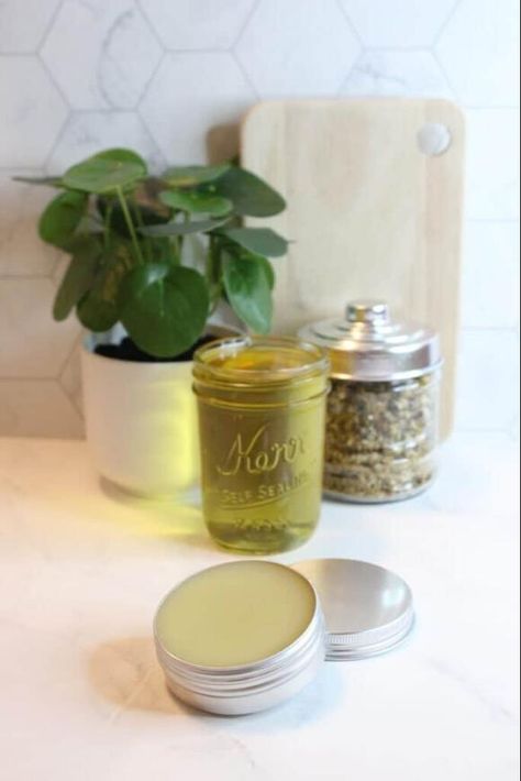 Insanely Easy Chamomile Salve Recipe for Healing Your Skin - NewsBreak Chamomile Salve, Chamomile Recipes, Healing Salve Recipe, Salve Recipes, Skin Balm, Healing Ointment, Chamomile Essential Oil, Natural Skin Care Routine, Infused Oils