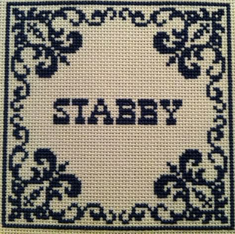 Love! I have everyone in my office using this word now. I'm proud of that.  :) Cross Stitch Words, Corner Pattern, Cross Stitch Border, Cross Stitch Border Pattern, Love Cross Stitch, Stitch Witchery, Subversive Cross Stitch, Cross Stitch Borders, Cross Stitch Funny