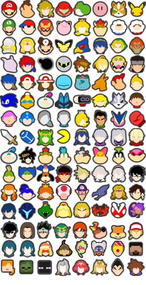 Super Smash Bros Ultimate Icons Super Mario Smash Bros, Mario Smash, Super Smash Ultimate, Minecraft Decorations, Mario Art, Super Smash Bros, Smash Bros, Super Mario Bros, Mario Bros