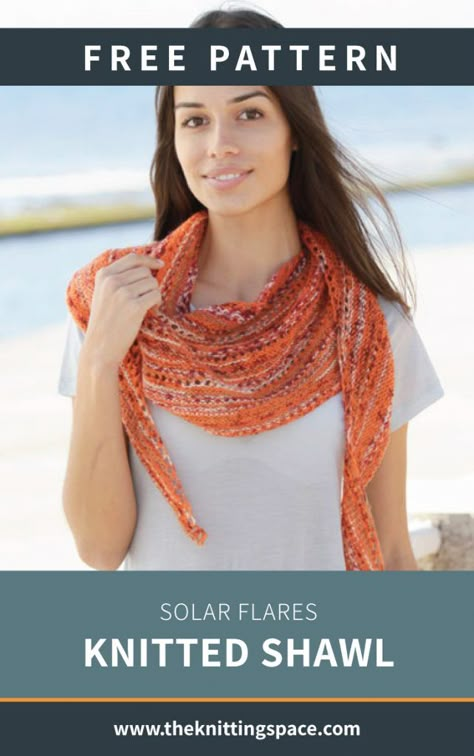 Knitting Space, Solar Flares, Knitting Patterns Free Scarf, Knitted Shawl, Free Scarf, Minecraft Pixel Art, Shawl Knitting Patterns, Shawl Patterns, Wrap Pattern