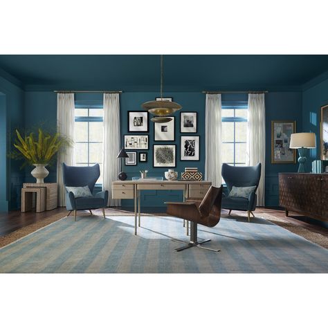 Villa & House (originally Bungalow 5) Lanna 55.5'' Rectangular Writing Desk | Perigold Stylish Office Chairs, Stylish Office, Blu Dot, Geometric Chandelier, Blue Rooms, Wing Chair, Task Chair, Office Chairs, Light Chandelier