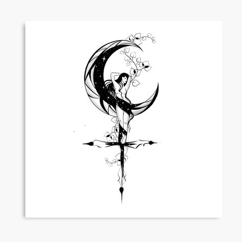 "Lilith symbol tattoo: Lilith’s Sigil, The Dark Feminine, The Queen of Demons, The First Wife, The Temptress." Art Board Print for Sale by makiangelo2 | Redbubble Lilith Demon Tattoo, Symbol Of Lilith, Lillith Tattoos Simple, Black Moon Lilith Tattoo, Lilith Sigil Tattoo, Lilith Tattoo Goddesses, Temptress Art, Dark Goddess Tattoo, Lilith Symbol Tattoo