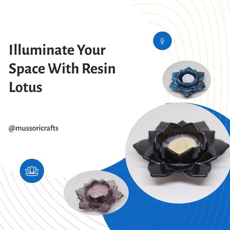 Looking to elevate the ambiance of your home or workspace? Consider adding resin lotus tea light candle holders to your decor! These exquisite pieces not only add a touch of elegance but also create a warm and inviting atmosphere. The intricate design of the lotus flower symbolizes purity and enlightenment, making it a perfect addition to meditation or relaxation areas. Place them on your dining table, coffee table, or even in your bathroom for a spa-like experience. Embrace the beauty of res... Lotus Candle Holder Diy, Crystal Lotus Flower, Lotus Incense Holder, Stained Glass Lotus Flower Candle Holder, Resin Lotus Candle Holder, Lotus Tea, Tea Light Candle Holders, The Lotus, Table Coffee