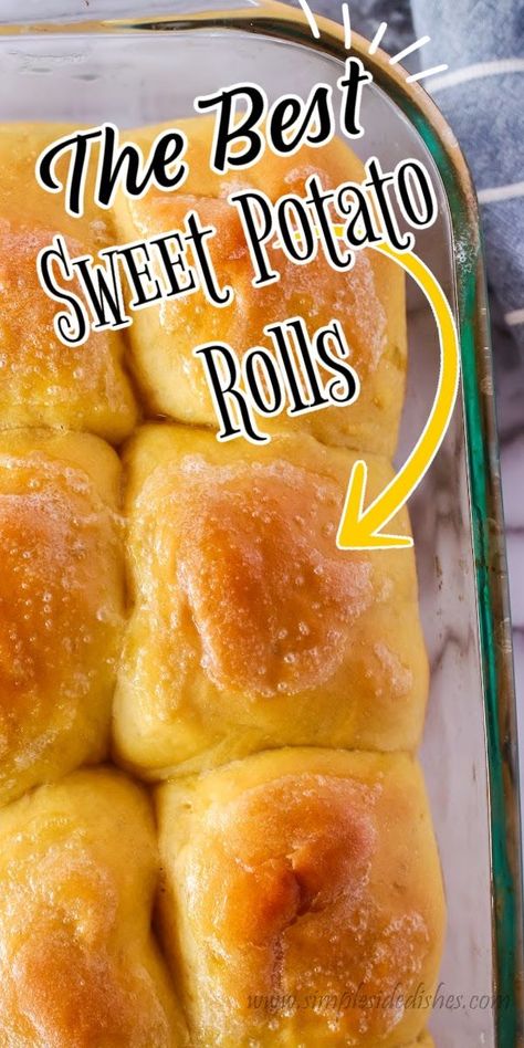 Sweet Potato Rolls Recipe, Potato Dinner Rolls, Savoury Pastry, Potato Buns, Sweet Potato Cornbread, Sweet Potato Rolls, Sweet Potato Dinner, Savory Breads, Canning Sweet Potatoes