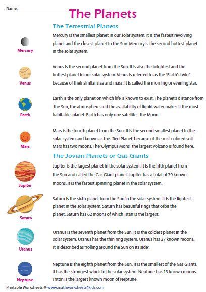 Facts About Planets, Planet Facts, Solar System Lessons, Solar System Facts, Solar System Projects For Kids, Solar System Worksheets, Solar System Activities, Planet Project, Solar System For Kids