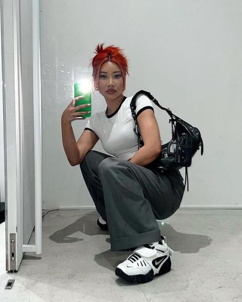 Nike Force One Outfit, Tomboy Streetwear, Nike X Ambush, Forces Outfit, Replica Sneakers, Nike Yeezy, Basketball Silhouette, Cheap Sneakers, Nike Force