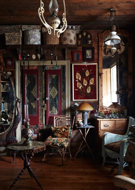 Greg Irvine - The Design Files | Australia's most popular design blog. Dark Bohemian Decor, Gothic Living Room, Dark Boho Living Room, Dark Bohemian, Bohemian Interior, Maximalism, Bohemian Design, Boho Living, The Design Files