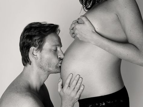 Kissing Of The Belly Is The Most Popular Shot I Get Asked For Pregnancy Photo Shoot Ideas, Pregnancy Photo Shoot, Maternity Photography Studio, Maternity Studio, Photo Shoot Ideas, Pregnancy Photo, Annie Leibovitz, Maternity Photography Poses, Demi Moore