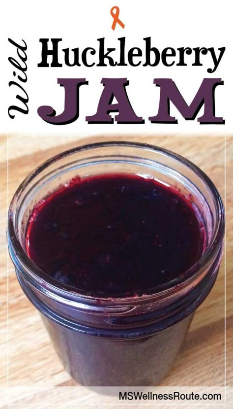 This Wild Huckleberry Jam is very easy to make, and it doesn’t use refined sugar, pectin or high fructose corn syrup. | Huckleberry Jam Recipe #huckleberryjamrecipe #paleo Huckleberry Jam Recipe, Canning Room, Huckleberry Recipes, Mushroom Recipes Low Carb, Huckleberry Jam, Freezer Jam Recipes, Recipes Vegetables, Bread Sourdough, Milk Dairy