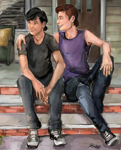 Johnny and Pony from The Outsiders Johnny Cade And Ponyboy, Ponyboy The Outsiders, Outsiders Johnny, The Outsiders Fanart, Outsiders Fanart, The Outsiders Johnny, Outsiders Imagines, Ponyboy Curtis, Johnny Cade