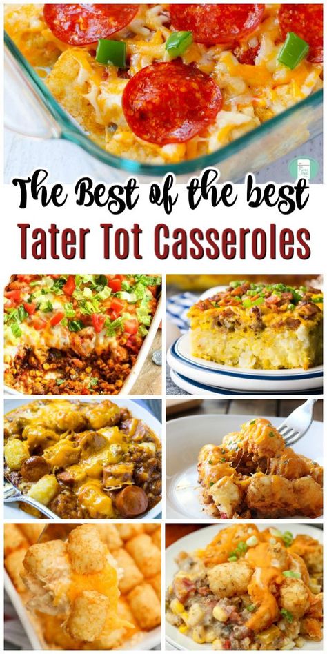 Find kid-friendly tater tot casserole recipes that are also easy to make which makes them parent-approved. #tatertot #casserole #freezermeals101 #whatsfordinner Tator Tot Casserole Without Canned Soup, Best Tater Tot Casserole Recipes, Hamburger Tater Tot Casserole, Tot Casserole Recipes, Best Tater Tot Casserole, Cheesy Tater Tot Casserole, Homeschool Meals, Easy Tater Tot Casserole, Tater Tot Hotdish