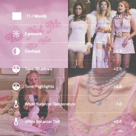 Vsco Pink Aesthetics, Pink Instagram Filter, Vsco Coquette Filter, 2000s Instagram Feed, Y2k Vsco Filter, Pink Filter Aesthetic, Pink Vsco Filter, Pink Photo Edit, Vsco Filter Ideas