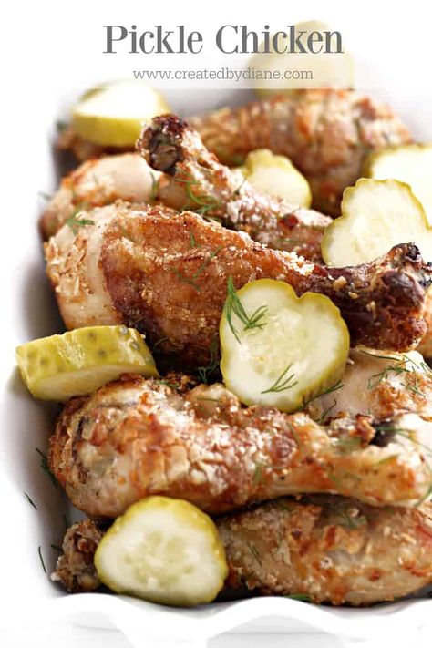 Cooking With Pickles, Pickle Dinner Recipes, Dill Pickle Chicken Wings, Dill Pickle Chicken, Pickle Juice Chicken, Recipes With Pickles, Pickle Chicken, Weird Recipes, Pickle Seasoning