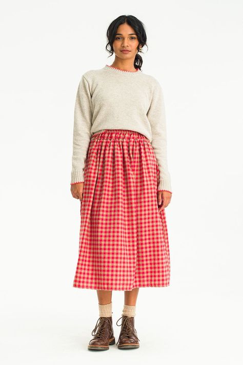 Red Gingham Skirt, Gingham Trousers, Gingham Skirt, Red Gingham, Gingham Check, Aesthetic Fashion, Gingham, New Fashion, Size 12