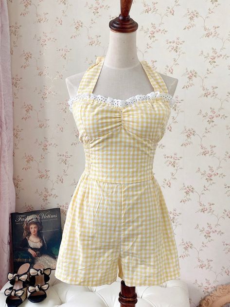 10-15 days handmaking time, NO RUSH ORDERS, PLEASE!! Our tailor has to rest 🌷💖 Customized size Please email us your measurements in centimeters for Bust, waist, hips, and body length for this jumpsuit with your order number. or you can comment your size at checkout 💖 1960s Summer Fashion, Vintage Americana Fashion, 50s Inspired Outfits, Retro Romper, 50s Outfits, White Grid, Bodysuit Dress, Retro Clothing, Karate Kid