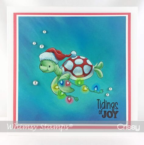 Crissy's Art & Heart: Turtle Christmas Lights Christmas Turtle, Turtle Christmas, Christmas Lights Wallpaper, Turtle Images, Lights Wallpaper, Wallpaper Drawing, Cruise Scrapbook, Turtle Watercolor, Christmas Rock