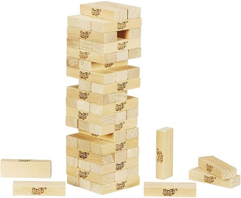 About this item *NEW IN BOX Pull out a block without crashing the stack to win at Jenga Includes 54 Jenga hardwood blocks, stacking sleeve with instructions Simple, solid, and timeless It takes skill, strategy, and luck. Challenge yourself or play with friends Win by being the last player to remove a block without causing the stack to crash **We Combine shipping so take a look at our other great Holiday items and follow our Ebay store. exceptionaldavisdeals Material Wood Brand Jenga Item Dimensions LxWxH 1.73 x 6.26 x 7.99 inches Number of Game Players 1 or more Item Weight 2.2 Pounds Play With Friends, Player 1, Traditional Games, Challenge Yourself, Hobby Games, Holiday Items, Classic Games, Material Wood, Board Games