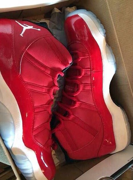 All red JORDAN 11 P.E. For MELO Jordan 11 Red, Future Sneakers, Jordans Retro, Red Jordans, Nike Air Jordans, Fresh Shoes, Nike Basketball Shoes, Fresh Kicks, Red Sneakers