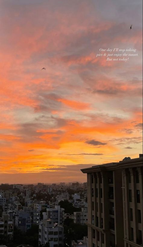 Orange Sky Captions, Sky Captions, Nature Captions, Sunset Captions For Instagram, Sunset Captions, Ig Quotes, Sunset Quotes Instagram, Nature Aesthetics, Pretty Skies