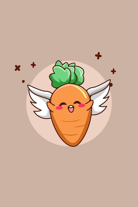 Cute carrot with fly cartoon illustration Carrot Illustration Cute, Fly Cartoon, Carrot Cartoon, Cute Carrot, Poster Ideas, Feminine Tattoos, Cartoon Illustration, Cute Cartoon Wallpapers, Cartoon Wallpaper