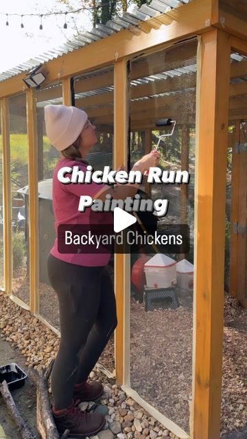 Painting Hardware, Coop Run, Chicken Coop Garden, Chicken Coop Run, Black Chickens, Chicken Life, Backyard Flocks, Hardware Cloth, Chicken Run