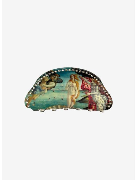 Venus Artwork, 80 Hair, Claw Hair Clip, Accessory Inspo, Birth Of Venus, Hairstyles Women, Claw Hair Clips, Double Chin, Funky Jewelry