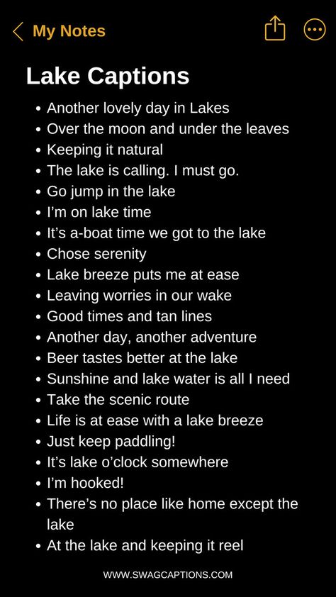 Discover serenity with our collection of "Lake Captions to Find Your Inner Peace." Whether you're reminiscing about a peaceful lakeside retreat or seeking inspiration for your next social media post, these captions perfectly capture the tranquility and beauty of lake moments. Dive into calming reflections, soothing sunsets, and the gentle whispers of nature. Let our curated captions bring a sense of peace and calm to your photos and share the blissful vibes with your followers. Quotes Of Nature Beauty, Bliss Captions, Peacefully Quotes, Lake Day Quotes, Scenic Captions Instagram, Captions For Lake Pictures, Reminiscing Captions, Peaceful Captions, Lake Ig Captions