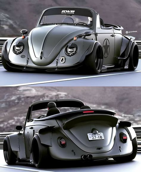 Hot Vw, Мотоциклы Cafe Racers, Vw Beetle Classic, Vintage Volkswagen, Custom Muscle Cars, Vw Porsche, Car Inspiration, Vw Cars, Vintage Vw