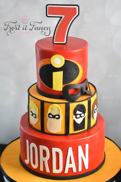 Incredibles Birthday Cake, The Incredibles Cake, Incredibles Cake, Incredibles Party, Incredibles Birthday Party, Cookies N Cream, Boy Birthday Party Themes, Bday Party Theme, Cookies N Cream Cookies