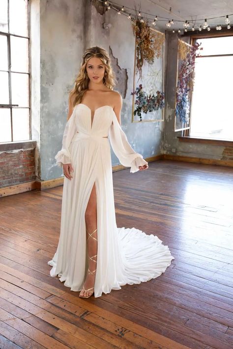 Essense Of Australia, Kleinfeld Bridal, All Who Wander, A Line Wedding Dress, Sleeve Wedding Dress, Wedding Boho, Wedding Dresses Strapless, Long Sleeve Wedding, New Wedding Dresses