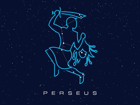 Constellations - Perseus by Csaba Gyulai Perseus Constellation, Astronomy Constellations, Constellation Art, Constellation Tattoo, Astrology Pisces, Ministry Of Magic, Roman Gods, Constellation Tattoos, Star Constellations