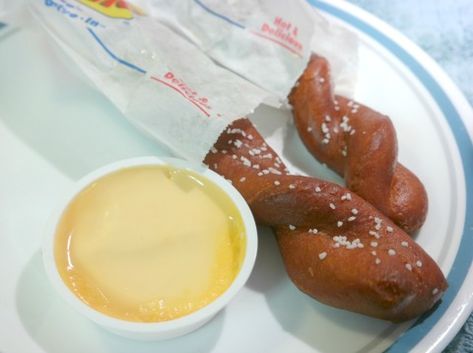 The NEW Soft Pretzel Twist from Sonic Drive-In - The Classy Chics #AD Dip For Soft Pretzels, Sonic Pretzel, Sonic Pretzel Twist Recipe, Soft Pretzels With Cheese Sauce, Cheese Sauce For Soft Pretzels, Copycat Sonic Pretzel, Sonic Pretzel Twist Copycat Recipe, Pretzel Soft Recipe, Sonic Drive In