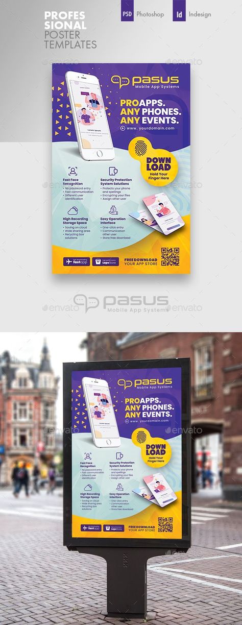 Mobile App Poster Design, Poster Design App, Lunch Poster, Mobile App Poster, Mobile Advertising Design, App Poster, Web Application Design, Advertisement Poster, Design Campaign