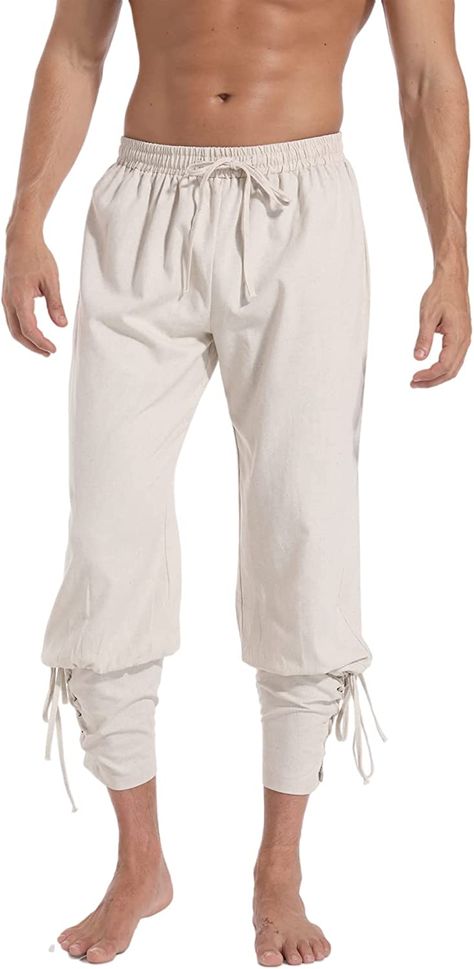 Desert Clothing, Medieval Pants, Pirate Cosplay, Pirate Halloween Costumes, Medieval Party, Vintage Halloween Costume, Cuffed Pants, Mens Costumes, Pants Pattern