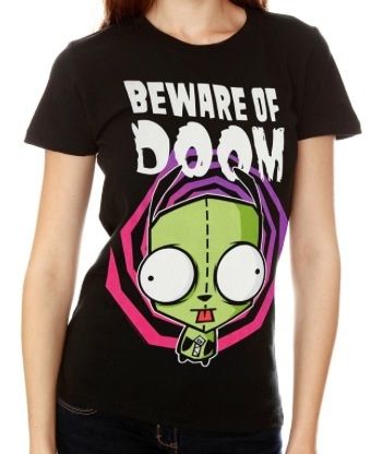 Beware of doom!!!! @leetskull @kimber0403 Invader Zim Gir, Zim Gir, Scene Outfits, Branding Ideas, Scene Fashion, Scene Kids, Invader Zim, Girls T Shirt, Dream Clothes