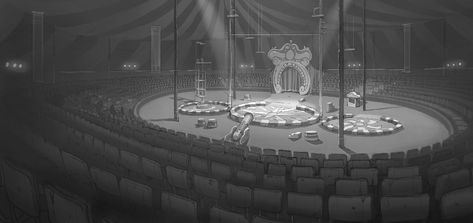 ArtStation - Huntington Brothers Circus Interior, ARMAND SERRANO Scott Christian Sava, Circus Interior, Dance Monkey Dance, Artist Reference Photos, Armand Serrano, Animation Layout, Expression Practice, Circus Props, Christmas Hotel