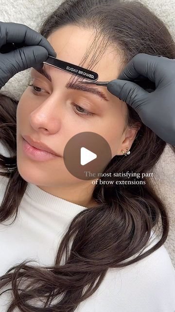 SUGAR BROWED - BROW EXTENSIONS on Instagram: "The part we love most ✨  Saying goodbye to excess length and watching those brow extensions come to life is magic 🪄  #browextensions #browinspo #browtutorial #browtransformation #browextensionstraining" Brow Extensions, Brow Tutorial, Natural Hair Tutorials, Braid Tutorial, Hair Videos Tutorials, Hair Decorations, Saying Goodbye, Hair Videos, Hair Tutorial