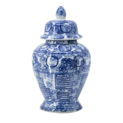 Look what I found on Temple Chinoiserie Ginger Jars, Chinoiserie Vase, White Ginger Jars, Glass Apothecary Jars, A&b Home, Decorated Jars, Porcelain Blue, Ginger Jar, Classic Decor