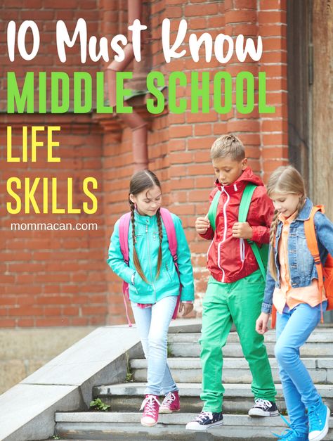 10 Essential Middle School Life Skills to know before High School #school #preteen Life Skills For High School Students, Life Skills For Middle Schoolers, Life Skills Middle School, Middle School Life Skills, School Hacks Middleschool, Kids Clothes Organization, Middle School Life, Life Skills Class, Middle School Boys