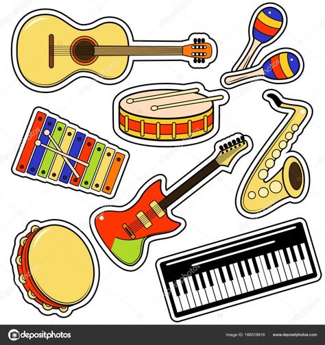 Music Instruments Diy, Educational Toys For Preschoolers, Indian Musical Instruments, Musical Instruments Drawing, Music Classroom Decor, Minnie Mouse Images, Diy Instruments, Kids Worksheets Preschool, Music Drawings