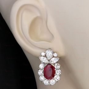 Ruby Diamond Earrings, Diamond Earrings Design, Kay Jewelry, Platinum Earrings, Platinum Jewelry, Brighton Jewelry, Ruby Diamond, Fine Earrings, Gold Jewelry Fashion