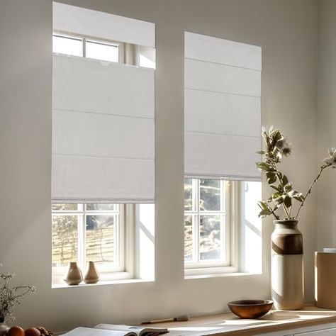 Bottom Up Roman Shades, Outside Mount Roman Shades, Shades For Windows, Elegant Drapes, Window Insulation, Custom Windows, Shades Blinds, Window Shades, Roman Blinds